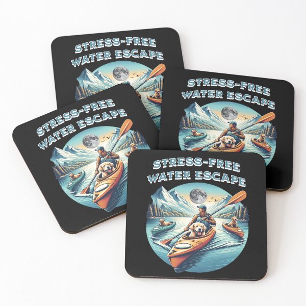 Item preview, Dogs Solve Most Of My Problems Kayaking Solves The Rest - Stress-free water escape designed and sold by JansenGS.
