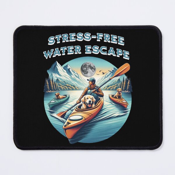 Item preview, Dogs Solve Most Of My Problems Kayaking Solves The Rest - Stress-free water escape designed and sold by JansenGS.