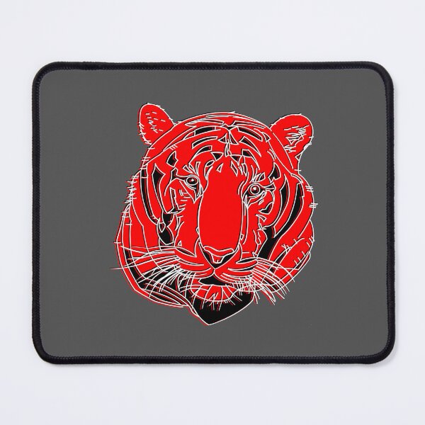 Item preview, Chinese Tiger Head Feline portrait Wildcat face profile designed and sold by 4rpixs.