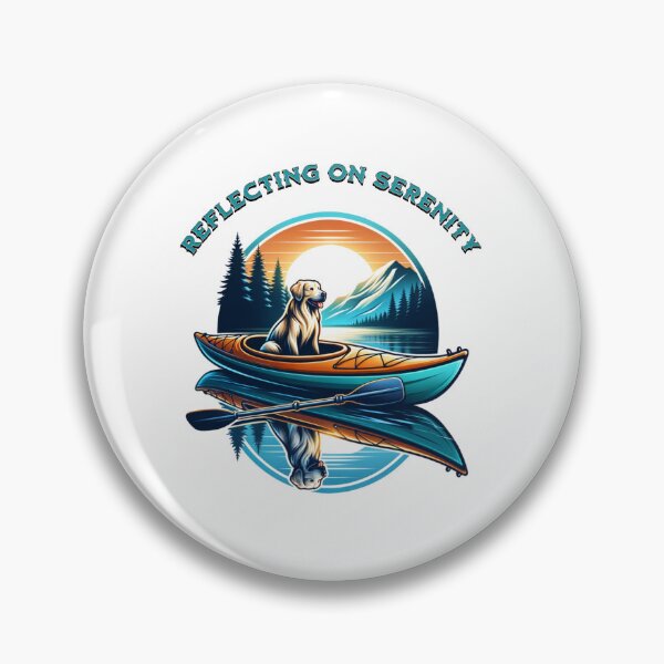 Item preview, Dogs Solve Most Of My Problems Kayaking Solves The Rest -  Reflecting on serenity designed and sold by JansenGS.