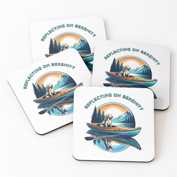 Item preview, Dogs Solve Most Of My Problems Kayaking Solves The Rest -  Reflecting on serenity designed and sold by JansenGS.