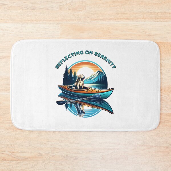 Item preview, Dogs Solve Most Of My Problems Kayaking Solves The Rest -  Reflecting on serenity designed and sold by JansenGS.