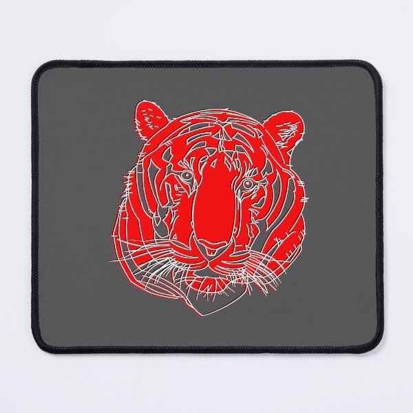 Item preview, Chinese Tiger Head Feline portrait Wildcat face profile designed and sold by 4rpixs.