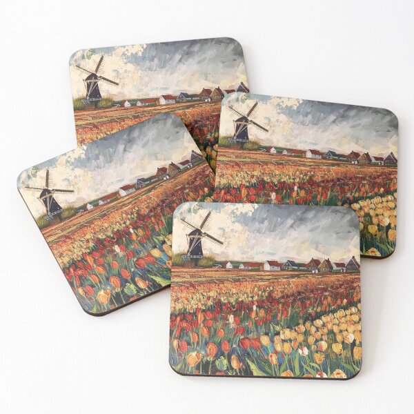 Item preview, Windmills And Tulips designed and sold by Michealfashion.