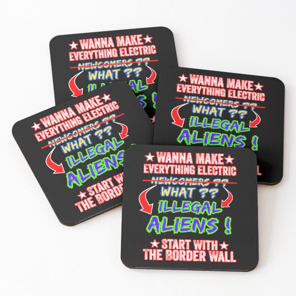 Item preview, Wanna Make Everything Electric Start With The Border Wall  designed and sold by WoodburyLake.
