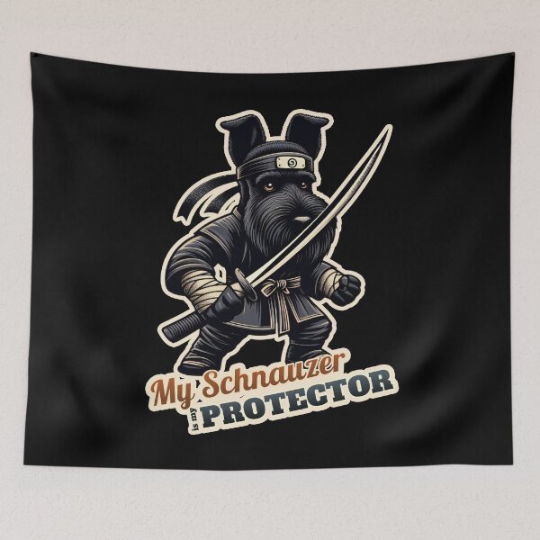 Item preview, Giant Schnauzer ninja designed and sold by ThisDress.