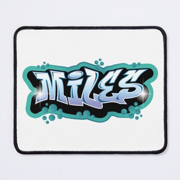 Item preview, Miles name graffiti style designed and sold by 0ut0fSpace.