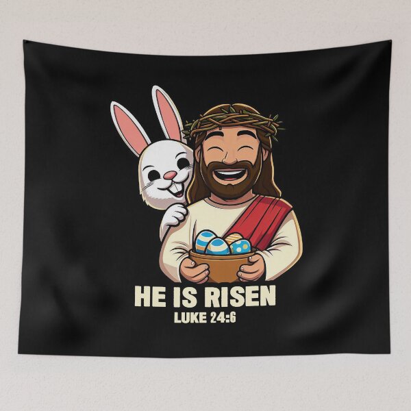 Item preview, Luke 24:6 He Is Risen designed and sold by plushism.