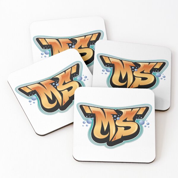 Item preview, MS letters graffiti style designed and sold by 0ut0fSpace.