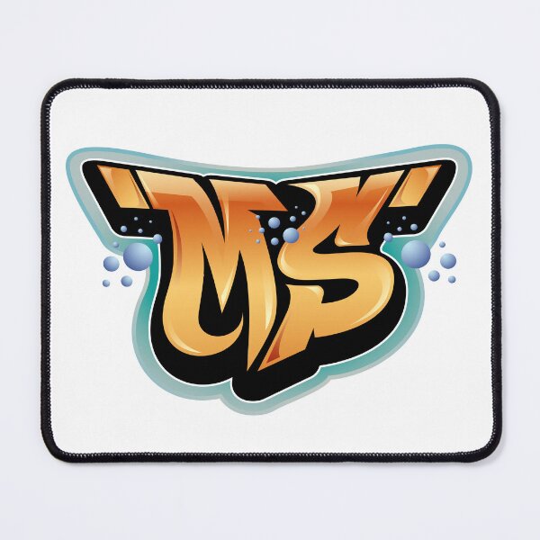 Item preview, MS letters graffiti style designed and sold by 0ut0fSpace.