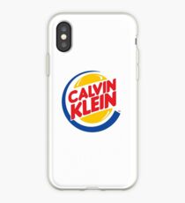 Calvin Klein Burger King Logo iPhone Case