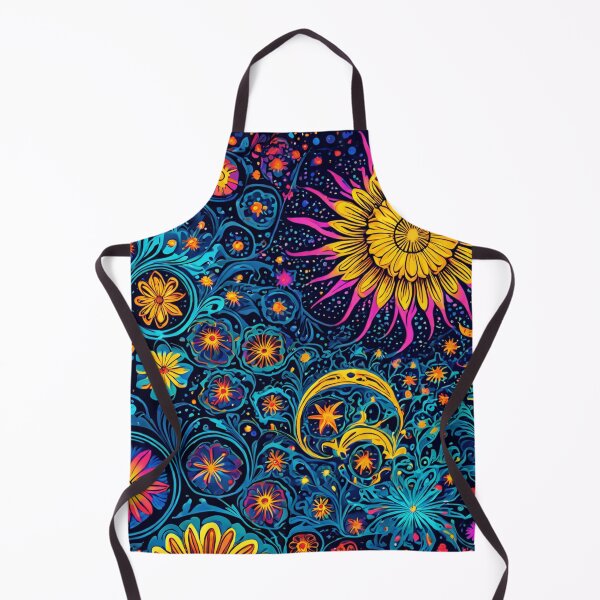 Item preview, Psychedelic Flowers Neon Pattern designed and sold by Uday24.