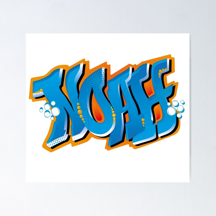 Noah name graffiti style Sticker