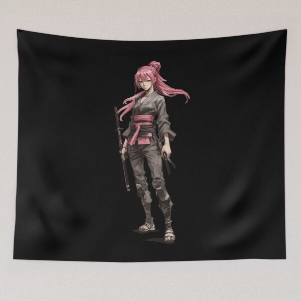 Item preview, Anime Girl Japanese Ninja designed and sold by LuminOrb.