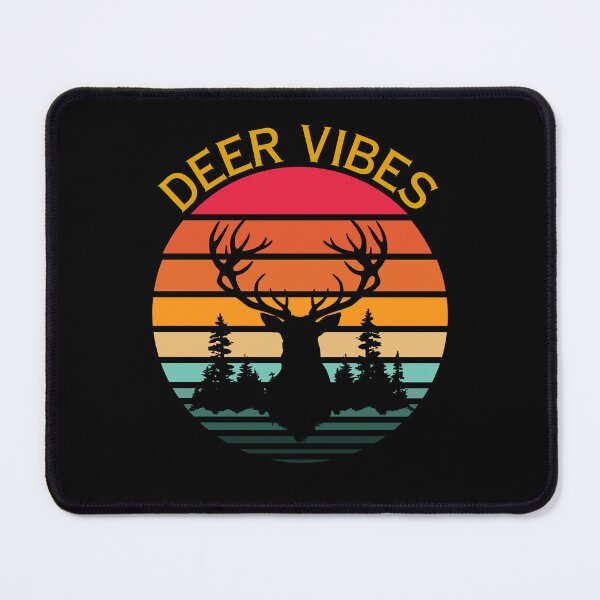 Item preview, Mule Deer Vibes Retro Sunset designed and sold by Guess4best.