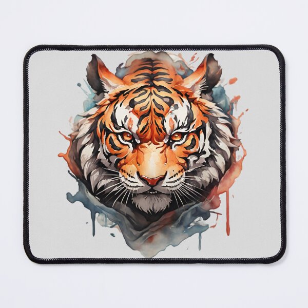 Item preview, Watercolor Tiger Face designed and sold by PolygonPinnacle.