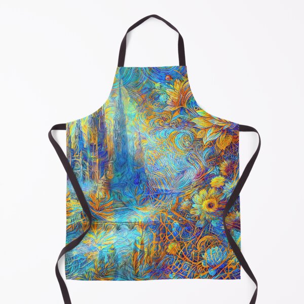 Item preview, Abstract abstraction of castle and flowers. DeepDream designed and sold by blackhalt.