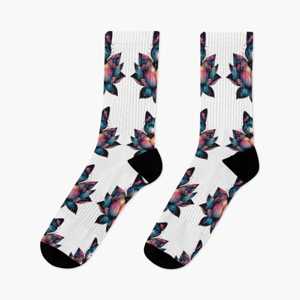 Item preview, Colorful Abstract Cosmic Cat in Lotus Flower designed and sold by TomFrontierArt.
