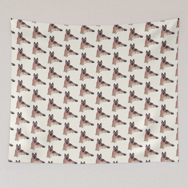 Item preview, German shepherd dog sitting  designed and sold by Mayarart.