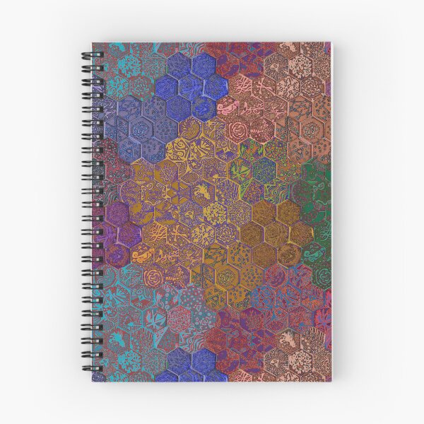 Item preview, Hexagon Tiles with Geometric Patterns (Vibrant) designed and sold by thecakelin.