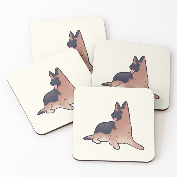 Item preview, Cute German shepherd dog sitting  designed and sold by Mayarart.
