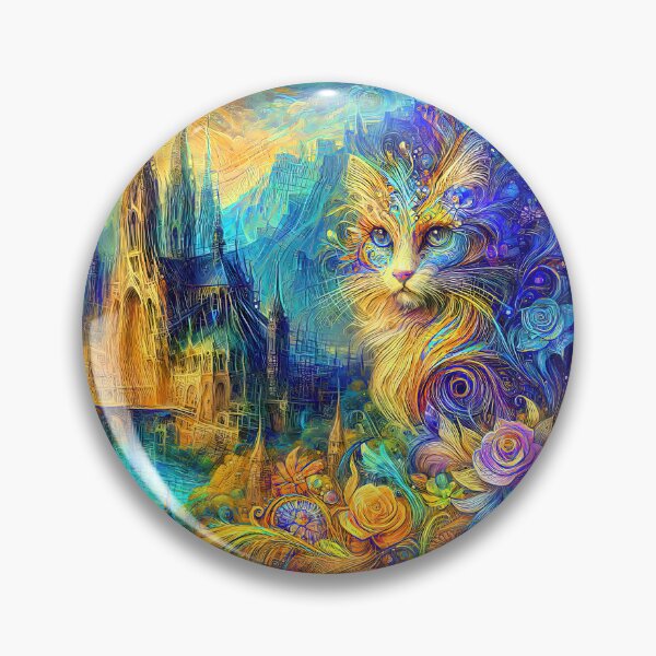 Item preview, Abstract abstraction of castle and cat. DeepDream designed and sold by blackhalt.