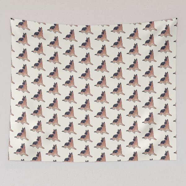 Item preview, Cute German shepherd dog sitting  designed and sold by Mayarart.