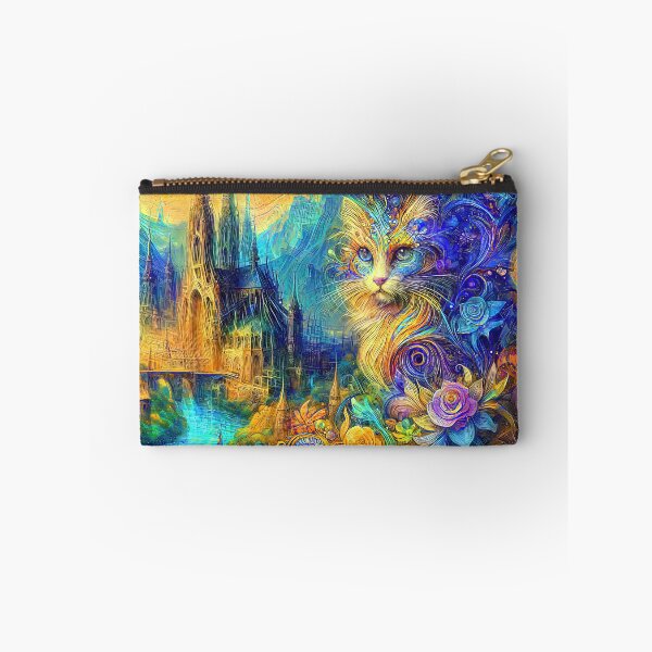 Item preview, Abstract abstraction of castle and cat. DeepDream designed and sold by blackhalt.
