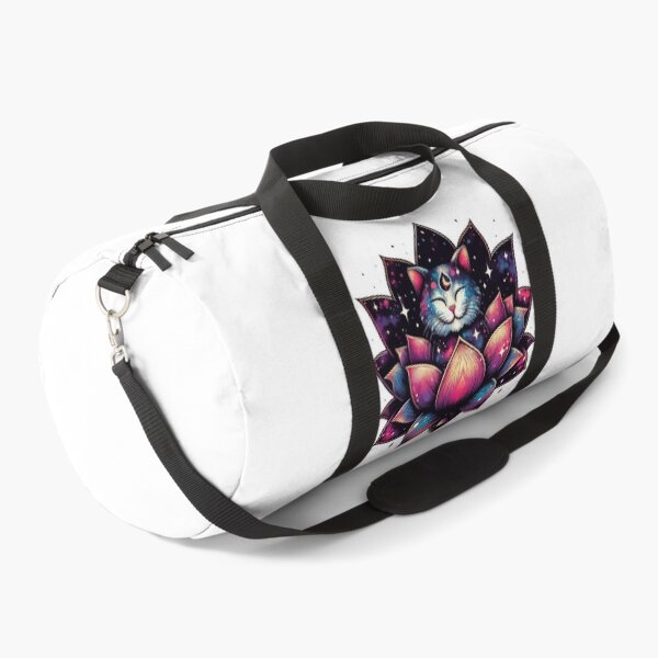 Item preview, Colorful Abstract Cosmic Cat in Lotus Flower designed and sold by TomFrontierArt.