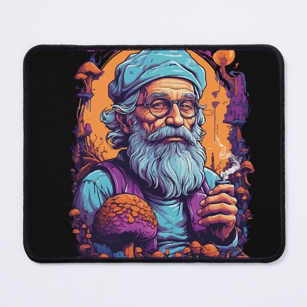 Item preview, Vibrant Colors Forest Mushrooms Psychedelic Art designed and sold by LuminOrb.