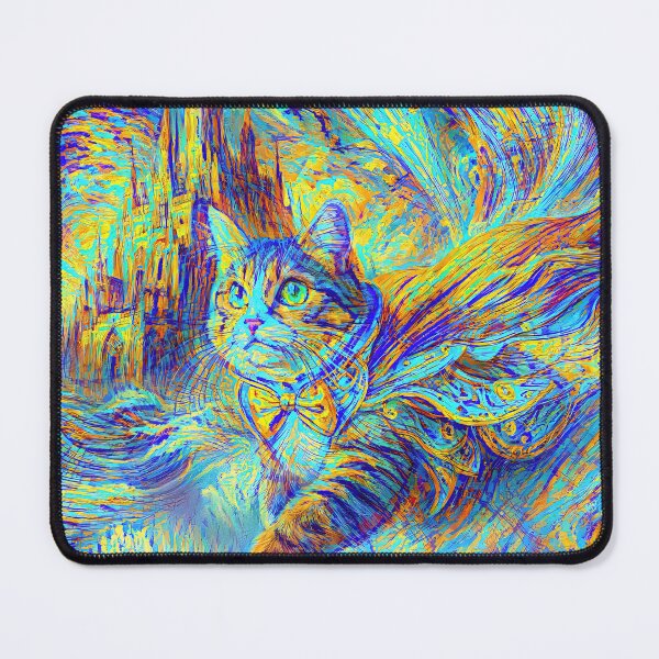 Item preview, Abstract abstraction of castle and cat. DeepDream designed and sold by blackhalt.