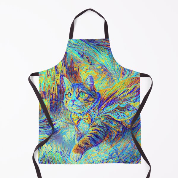 Item preview, Abstract abstraction of castle and cat. DeepDream designed and sold by blackhalt.