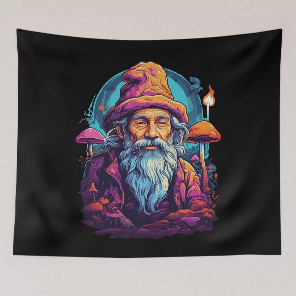 Item preview, Vibrant colors music festival forest mushrooms designed and sold by LuminOrb.
