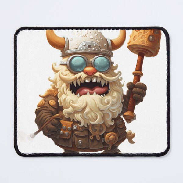 Item preview, A Viking ice cream monster wielding a spoon as a battle axe. designed and sold by mazur301.