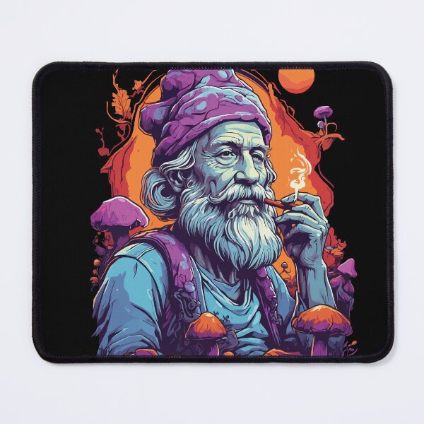 Item preview, Vibrant colors forest mushrooms music festival art designed and sold by LuminOrb.