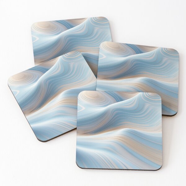 Item preview, Seamless Pattern Blue Sand Dune With Reflection Generative Distinctive Noses Art  designed and sold by SMARTKIT  DESIGNAGENCY.