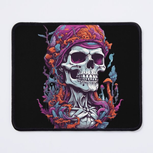 Item preview, Psychedelic Art Skull Music Festival Mushrooms designed and sold by LuminOrb.