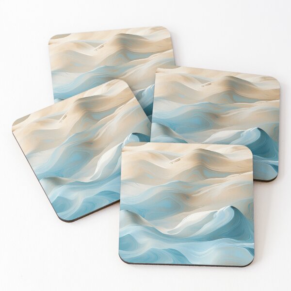 Item preview, Seamless Pattern Blue Sand Dune With Reflection Generative Distinctive Noses Art  designed and sold by SMARTKIT  DESIGNAGENCY.