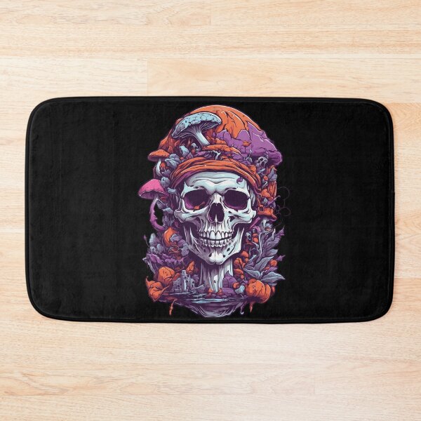 Item preview, Psychedelic Art Skull Forest Mushrooms Music Festival designed and sold by LuminOrb.