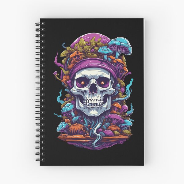 Item preview, Psychedelic Art Skull Forest Mushrooms Music Festival designed and sold by LuminOrb.