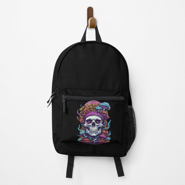 Item preview, Psychedelic Art Skull Forest Mushrooms Music Festival designed and sold by LuminOrb.