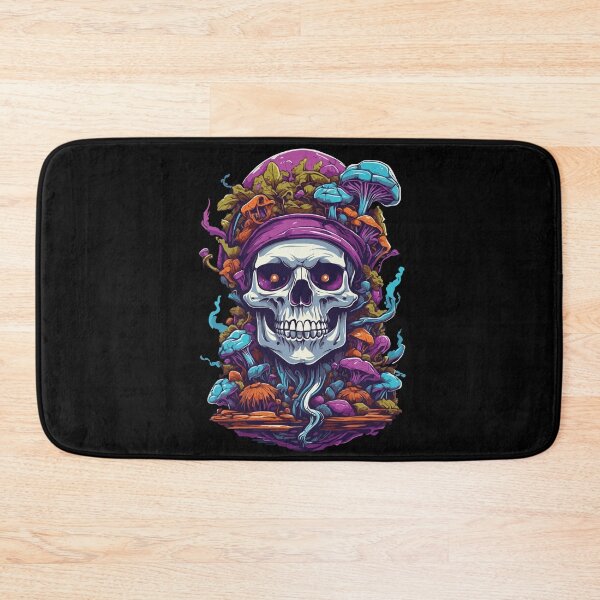 Item preview, Psychedelic Art Skull Forest Mushrooms Music Festival designed and sold by LuminOrb.