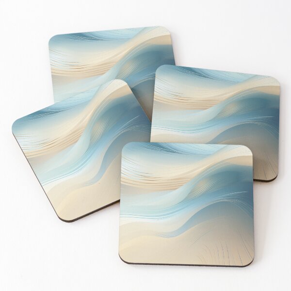 Item preview, Seamless Pattern Blue Sand Dune With Reflection Generative Distinctive Noses Art  designed and sold by SMARTKIT  DESIGNAGENCY.