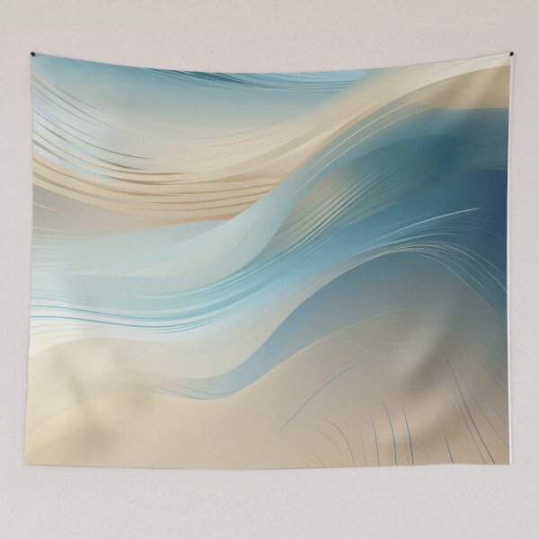 Item preview, Seamless Pattern Blue Sand Dune With Reflection Generative Distinctive Noses Art  designed and sold by SMARTKIT  DESIGNAGENCY.