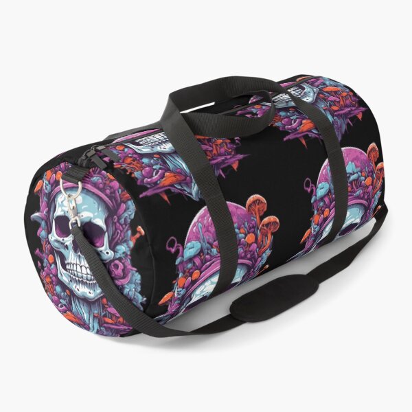 Item preview, Psychedelic Art and Forest Mushrooms Skull Design designed and sold by LuminOrb.
