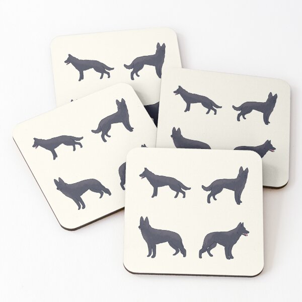 Item preview, Black German shepherd dog pack  designed and sold by Mayarart.