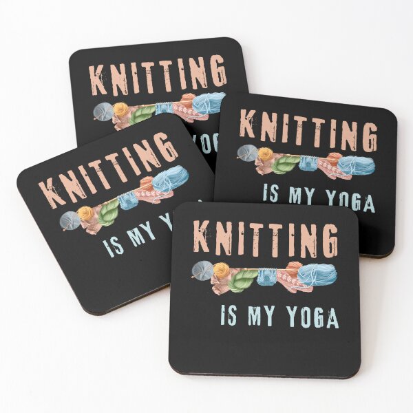 Item preview, Knitting IS MY YOGA for knitters who like to knit designed and sold by Elwetritsche.
