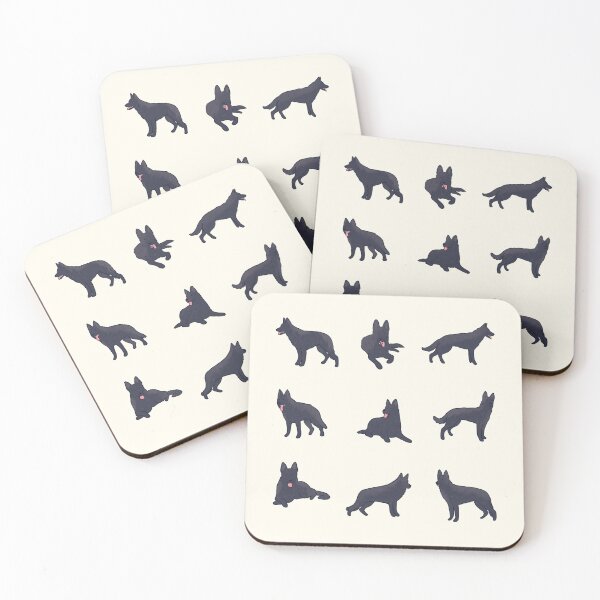 Item preview, Black German shepherd dog pack  designed and sold by Mayarart.