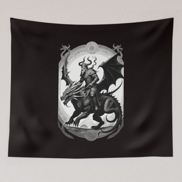 Item preview, Marduk: The Dragon Tamer - A Tale of Valor in Grayscale designed and sold by HOMEDESIGNPRINT.