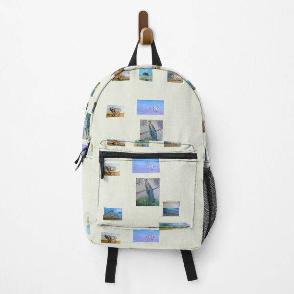 Item preview, Hand painted wildlife in a park landscape designed and sold by annenambiro.